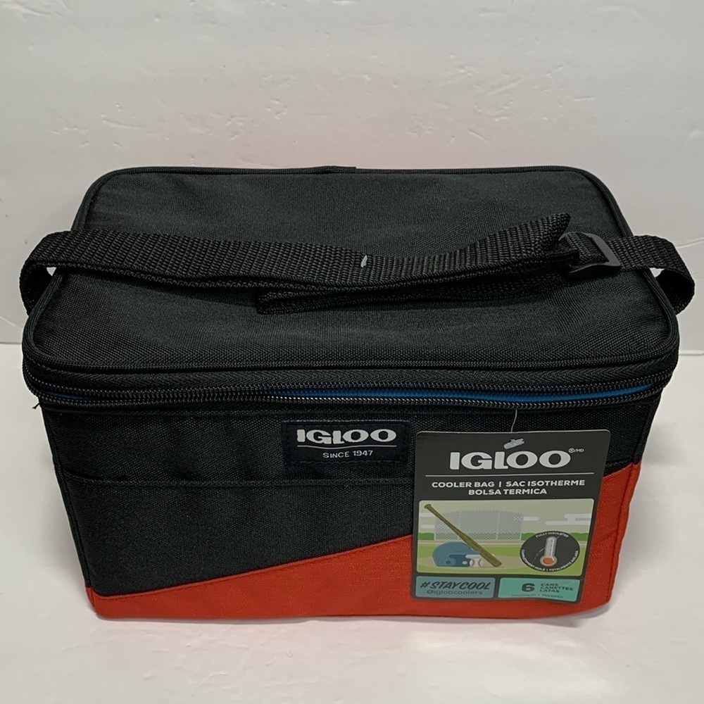 Igloo Hard Liner Square Cooler Bag Red Black NWT - Picture 11 of 11